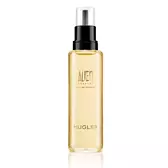 Flacone ricarica di profumo Alien Goddess con pompa nera su sfondo bianco