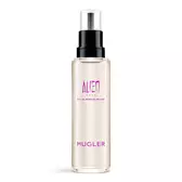 Flacone ricarica Alien Pulp Eau de Parfum Fruitee con tappo spray nero su sfondo bianco.